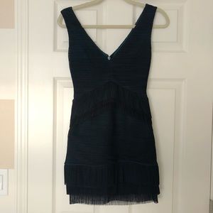 Brand new BCBG beautiful cocktail fringe dress